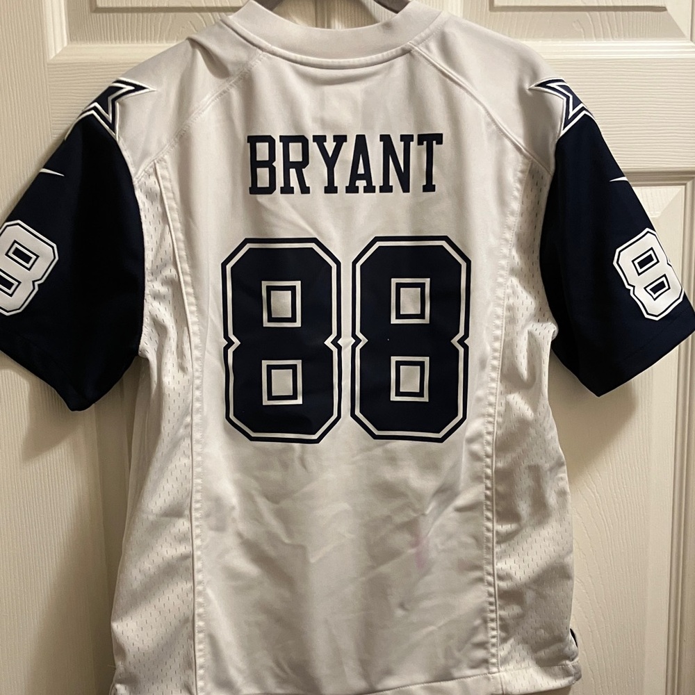 Dallas Cowboys L Kids Dez Bryant #88 White Football Jersey